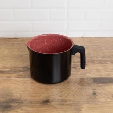 Imagem de Leiteira em Alumínio com Revestimento Cerâmico Vermelha 1,7L - Lyor