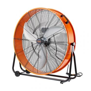 Imagem de Ventilador Industrial VEVOR 76 cm Laranja, Alta Velocidade, 3 Velocidades, 220W, Modelo HIFANXDRUM30, 110V