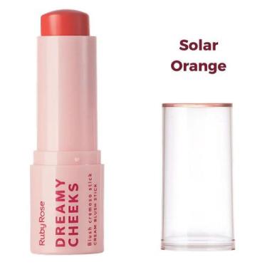 Imagem de Blush Cremoso Stick Dreamy Cheeks HBM01 Ruby Rose Cor*:Solar Orange
