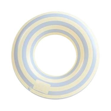 Imagem de Boia Inflável De PVC Com Listras Azuis Para Piscina E Praia, Brinquedo