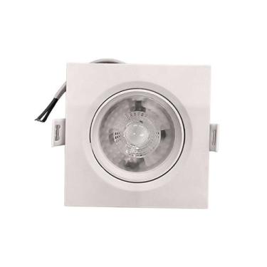 Imagem de Spot led direcionavel embutir quadrado 5w 6500k 400lm bivolt - CRISTAL