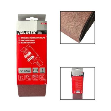 Imagem de Cinta De Lixa 75 X 457mm 120 Graos 3 Pçs - MTX