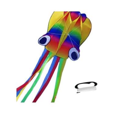 Imagem de Conjunto De Pipas Gigantes 3D Em Forma De Polvo Colorido Para Adultos,