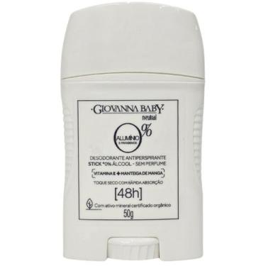 Imagem de Desodorante Stick Neutral 0% Alumínio 48h Vegano Giovanna Baby 50g