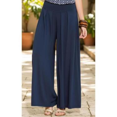 Imagem de Calça Pantalona Cintura Alta Feminina Elegante - Congratulations Store