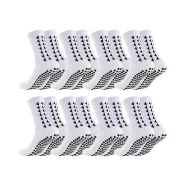 Imagem de Meias Esportivas Unissex De Alto Desempenho, 8 Pares Para Futebol, Bas