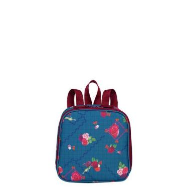 Imagem de Lancheira Grande Sestini Lunch Azul - Floral, Azul