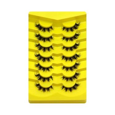 Imagem de Cílios Postiços Cat Eye Fluffy 5/7 Pares Dramáticos E Volumosos 5D De 