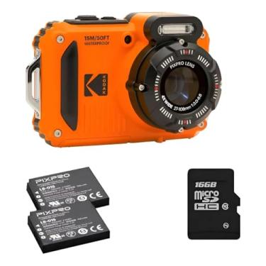 Imagem de Kodak PIXPRO WPZ2 Câmera Digital Bundle 2 Baterias + 1 Cartão de Memória - Orange