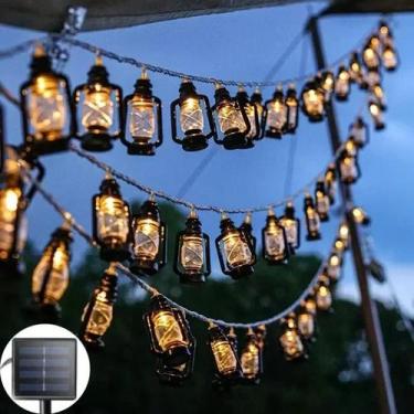 Imagem de Luzes De Fada LED Solares Retrô Para Decoração De Festa Islâmica Eid M