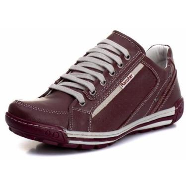 Imagem de Sapatênis Casual Conforto Couro Vermelho - RT3006FLOBDO Cor:VermelhoGê