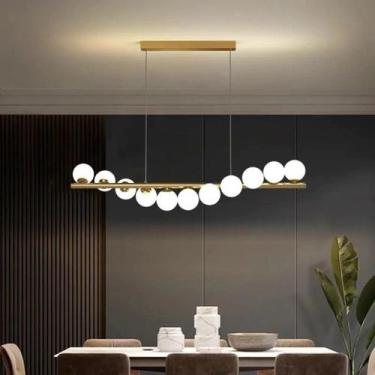 Imagem de Luminária pendente 11 bulbos de led - branco quente - 3000k - AAATOP, 