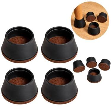 Imagem de 16 Capas Silicone Antiderrapante Pés Cadeira Proteção Piso - Top Útil,