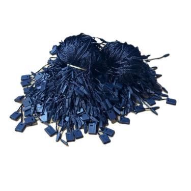 Imagem de Lacre de Autenticidade para Tags e Etiquetas em Roupas com Trava Interna Azul Marinho 5...