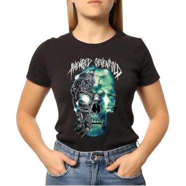 Imagem de Camiseta Baby Look Feminina Avenged Sevenfold Modelo 8 - Estamparia & 