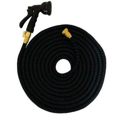 Imagem de Mangueira KM330CAP para Lavagem e Irrigação com Estrutura Expansível Flexível 30 METROS Preta Kepper