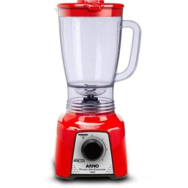 Imagem de Liquidificador Power Mix Essential 700W 2,4L com Copo Grande e 3 Velocidades Vermelho 110V