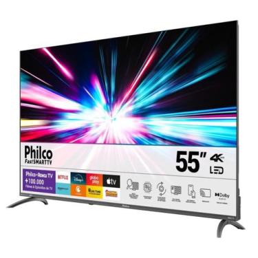 Imagem de Smart tv 55 philco 4k uhd led roku tv dolby audio
