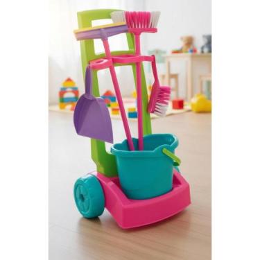 Imagem de Kit Limpeza Infantil Balde Pá Rodo Vassoura: Diversão Garant - Congrat
