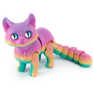 Imagem de Brinquedo para gatos impresso em 3D QINGMIAO Articulated Fidget 15x9 c