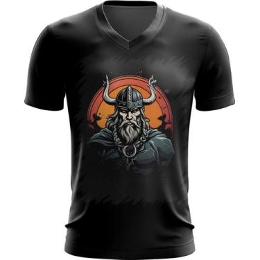 Imagem de Camiseta Gola V Guerreiro Viking Nórdico Tribo 15 - Kasubeck Store®, B
