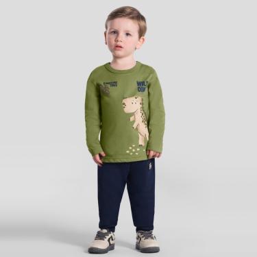Imagem de Camiseta infantil menino de dinossauro Brandili-Masculino
