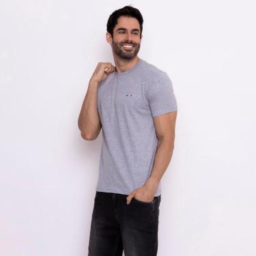 Imagem de Camisetas Industrie Básicas Masculina em Algodão Premium no Estilo Bordado França-Masculino