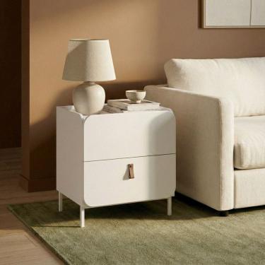 Imagem de Mesa Lateral 2 Gavetas 50cm BMU87 BRV Moveis