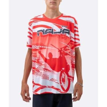 Imagem de Camiseta Masculina HUPI Bike Naja V10 Vermelho e Branco-Masculino