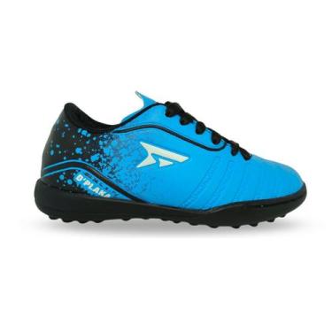 Imagem de F87011s - chuteira society dplaka infantil - D?Plaka Oficial, Azul bb,