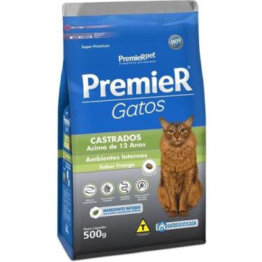 Imagem de Ração PremieR Gatos Senior Ambientes Internos Frango 500g
