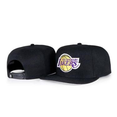 Imagem de Boné Joker Snapback aba reta Lakers Preto JOK-242 Cor:PretoTamanho:UN,