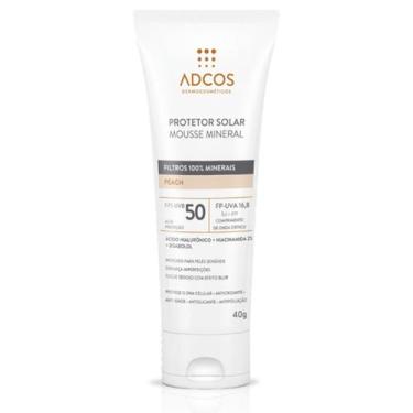 Imagem de Adcos Protetor Solar Mousse Mineral FPS50 40g Cor Peach 9943 - 1010-62