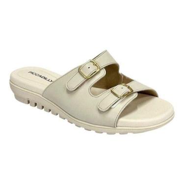 Imagem de Tamanco Feminino Piccadilly Papete Anatômica, Off white, 38