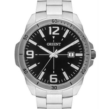Imagem de Relógio Orient Masculino Prata Garantia Prova D'água Barato MBSS1394 P