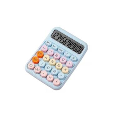 Imagem de Calculadora Fofa - 12 Dígitos Botão Mecânico - It-Blue, Azul