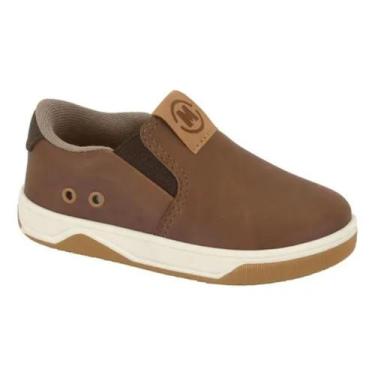 Imagem de Sapato Infantil Molekinho Casual Slip On Elástico Conforto, Pinhão, 19