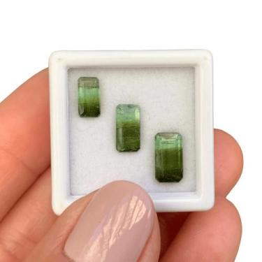 Imagem de Turmalina Bicolor Verde Baguete SET 3,31ct - ENE2ESE