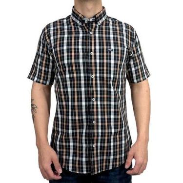 Imagem de Camisa Manga Curta Masculina Country Preta Dawson, Preto, M