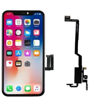 Imagem de Tela Display Lcd Touch Para Ip X  Flex Do Alto Falante - Inova