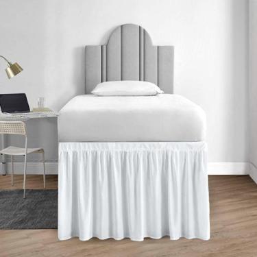 Imagem de Saia de cama, fios de algodão, série 1000, College Dorm Twin XL - Yarn