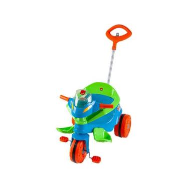 Imagem de Triciclo Velobaby G2 Passeio e Pedal Azul - Bandeirante