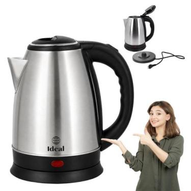 Imagem de Chaleira Elétrica 1.8 Litros Aço Inox 220V ou 127V Jarra Café Fervura 