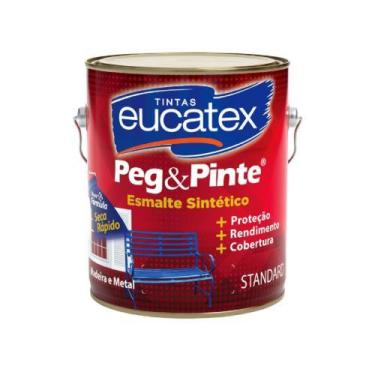 Imagem de Tinta Standard Peg E Pinte Esmalte Azul Mar - Galão 3,6 Litros - Eucat