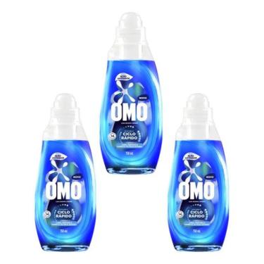 Imagem de Kit 3 Sabão Líquido Omo Ciclo Rápido Ação Antiodor 750ml