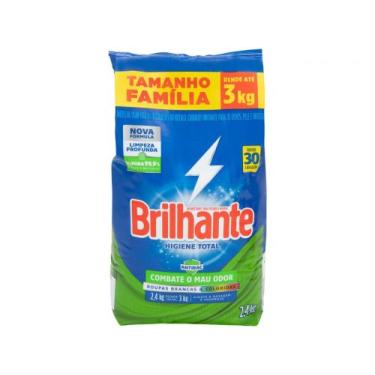 Imagem de Sabão em Pó Concentrado Brilhante Higiene Total - 2,4kg