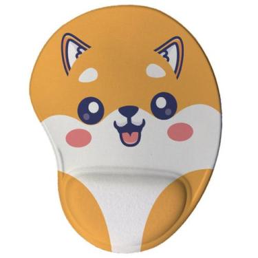 Imagem de Mouse Pad Ergonômico Cachorrinho Kawaii - Geek Vip , Bege