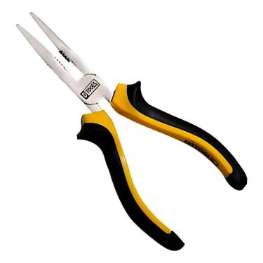 Imagem de Alicate Pro Bico Meia Cana com Cabo Emborrachado e Acabamento Acetinado Amarelo Dtools 6