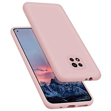 Imagem de E Segoi Capa para Moto G Power 2021, capa de borracha de gel de silicone líquido à prova de choque, almofada de forro de microfibra macia compatível com Motorola Moto G Power 2021 de 6,7 polegadas (areia rosa)