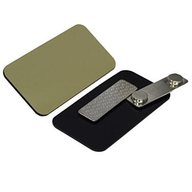 Imagem de Imprue Etiqueta/crachá em branco – Pacote com 25 – cantos redondos, suporte magnético para funcionários de escritório, profissional, crachá de nome de garçonete, etiqueta de nome de enfermeira